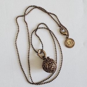 Lisa Hoffman Japanese Agarwood Charm Pendant Necklace 22"